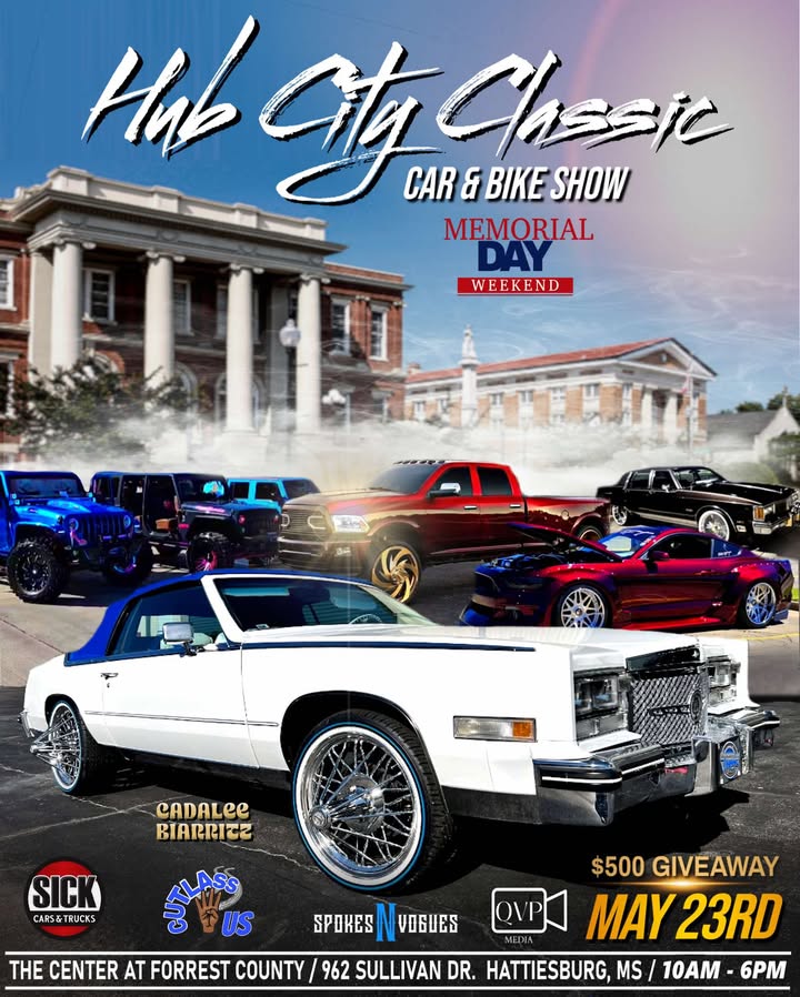 Hub City Classic Car Show flyer