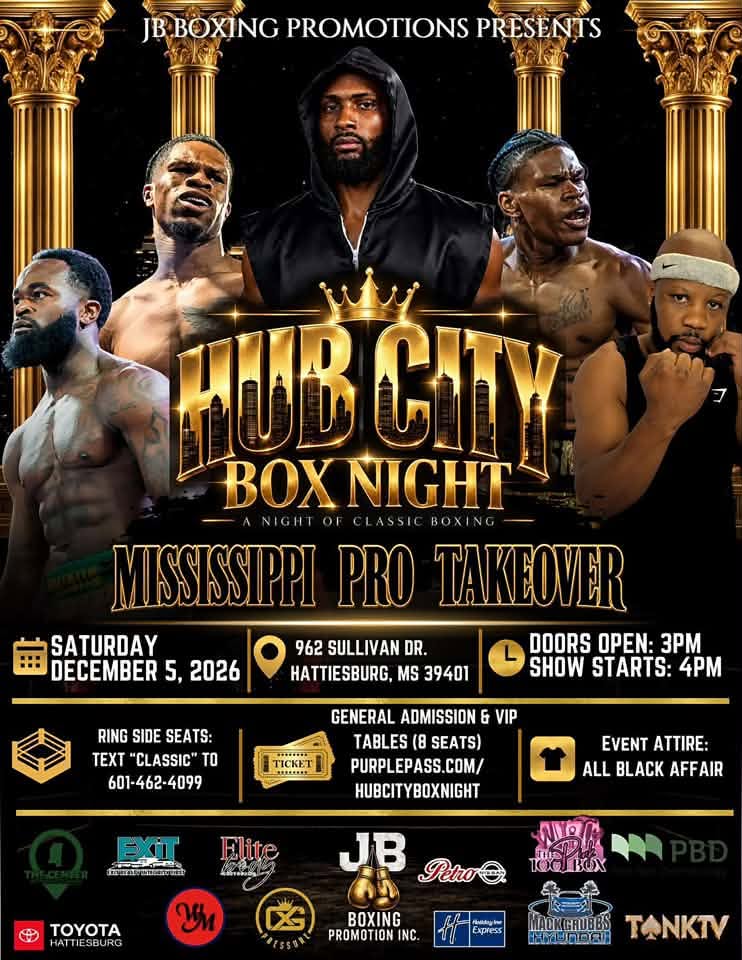 Hub City Box Night flyer