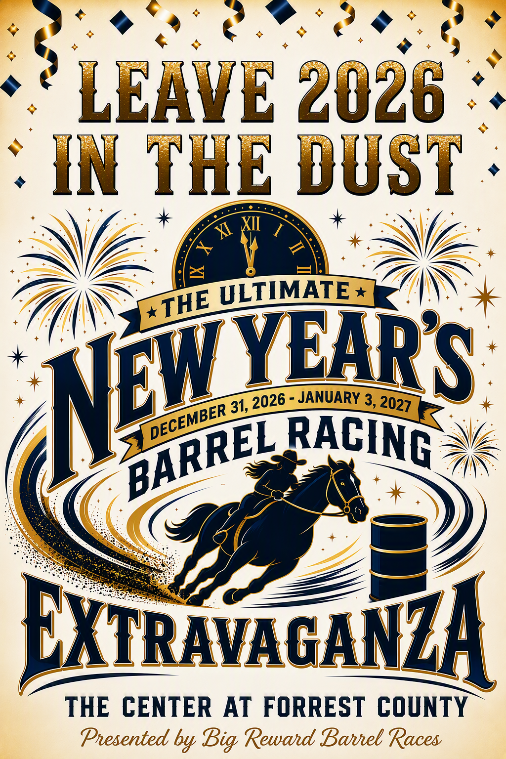Leave 2026 in the Dust! New Year's Barrel Racing Extravaganza